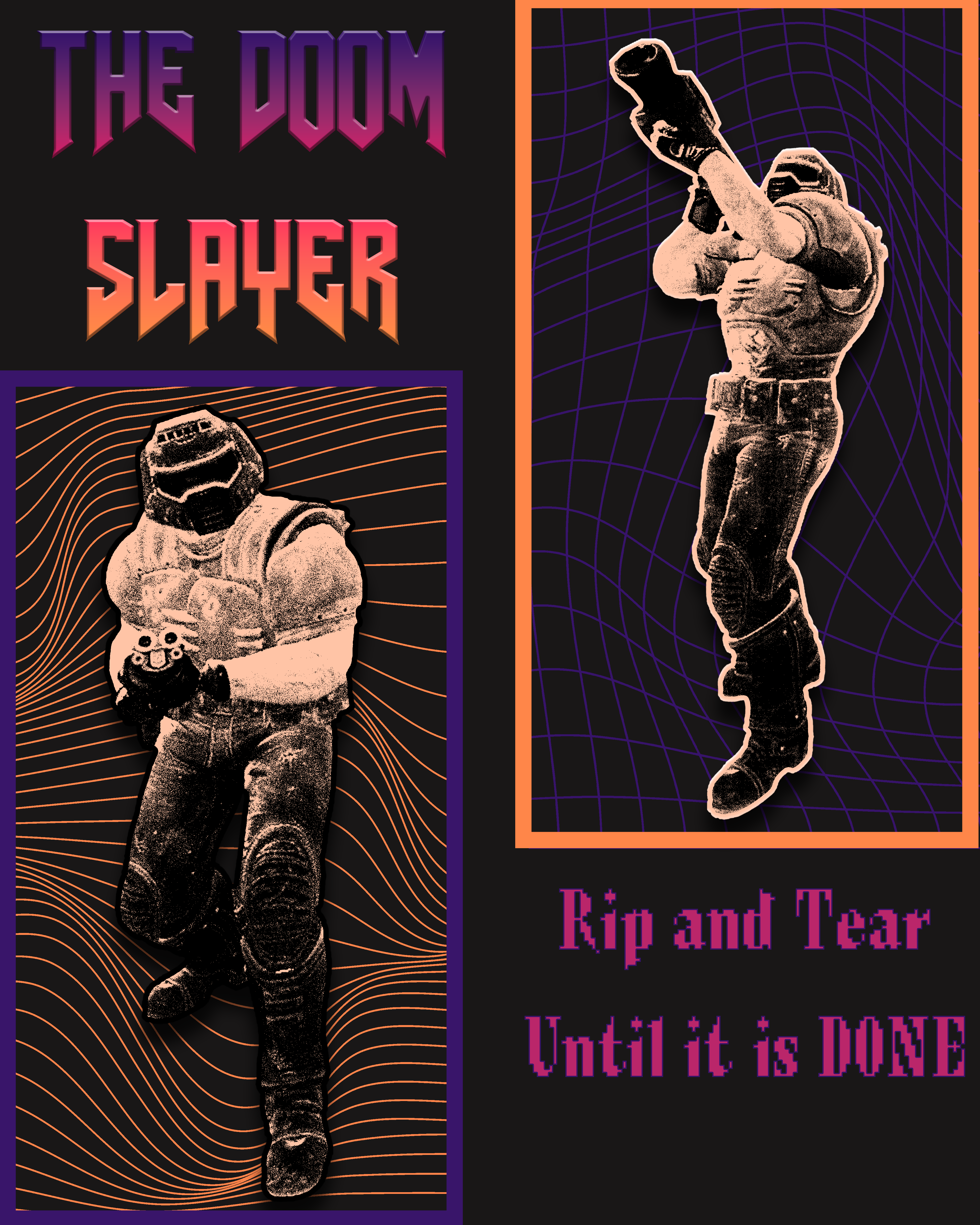 Dooom slayer posters